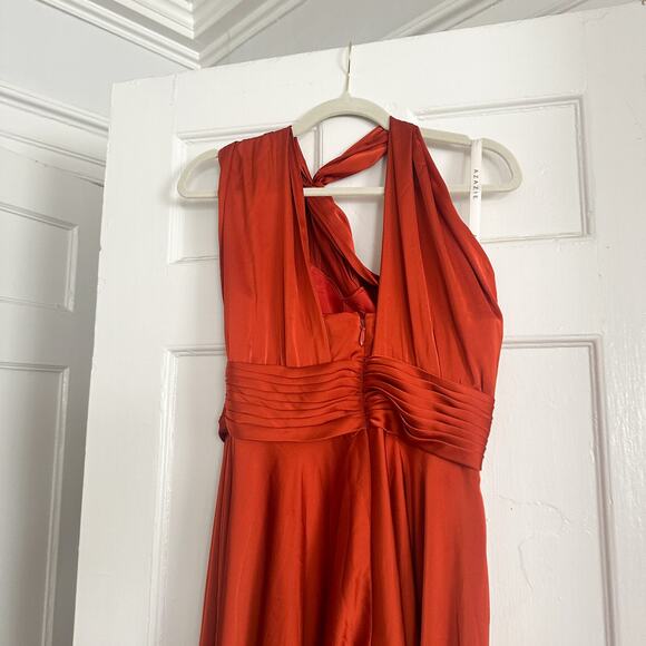 Azazie Paprika One Shoulder Dress - Picture 12 of 16